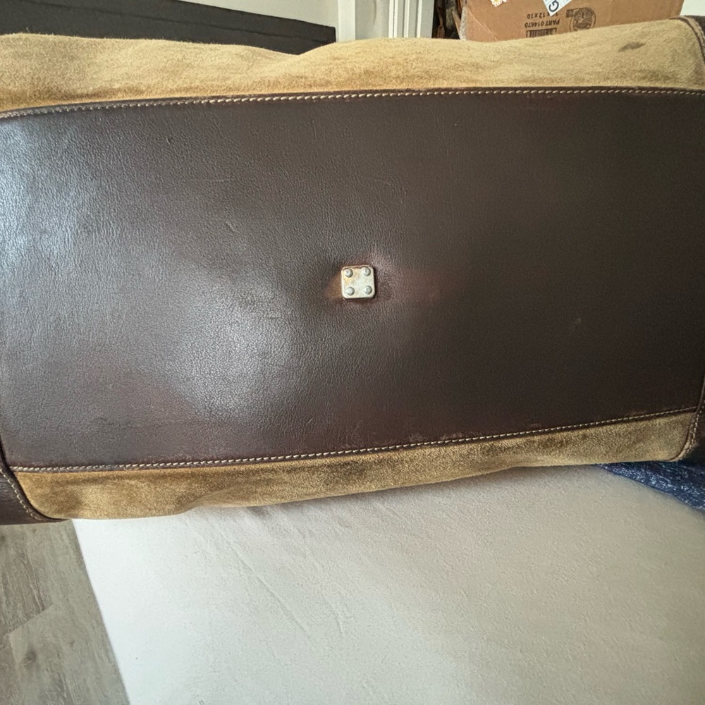 Loewe Vintage Amazona 44 Suede Weekender Bag –Tan/Brown Collector’s Travel Piece - Picture 9 of 14